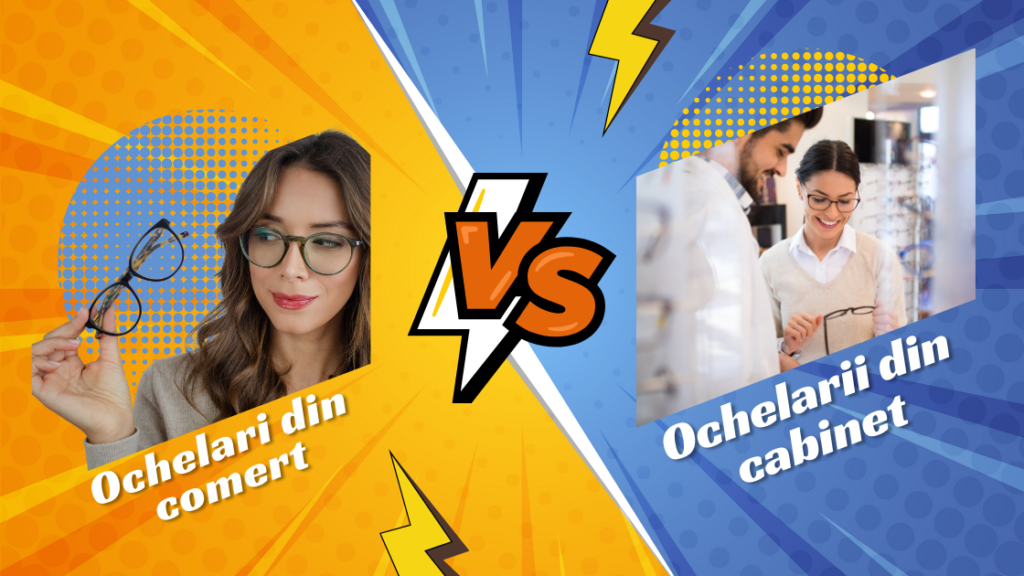 ochelari personalizati versus supermarket